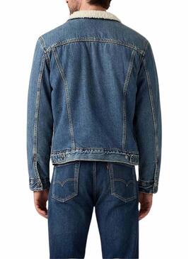 Giacca di jeans Levis Type 3 Sherpa Trucker per uomo.