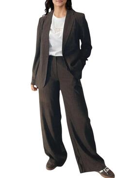 Pantaloni Vila Vifalte a quadretti stampati per donna.