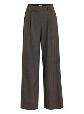 Pantaloni Vila Vifalte a quadretti stampati per donna.