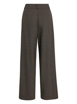 Pantaloni Vila Vifalte a quadretti stampati per donna.