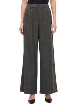 Pantaloni Vila Vifalte a quadretti stampati per donna.