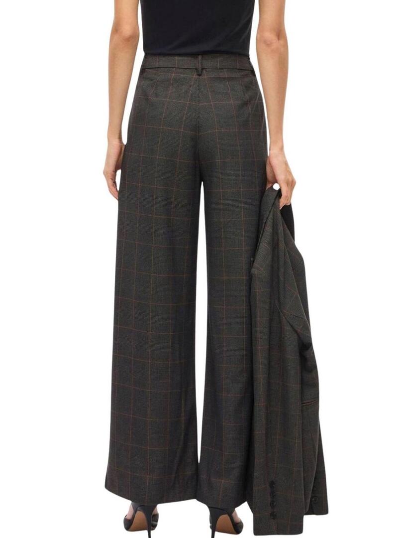 Pantaloni Vila Vifalte a quadretti stampati per donna.