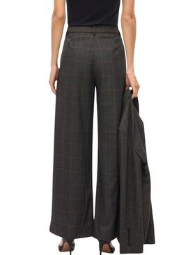 Pantaloni Vila Vifalte a quadretti stampati per donna.