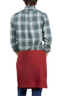 Camicia a quadri verde con stampa El Ganso per uomo