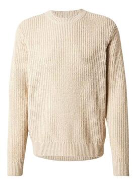 Maglione Jersey Only and Sons Rolf Relaxed beige per uomo