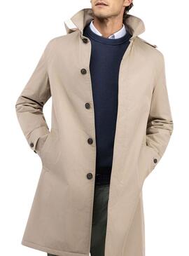 Trench El Ganso imbottito beige per uomo