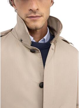 Trench El Ganso imbottito beige per uomo