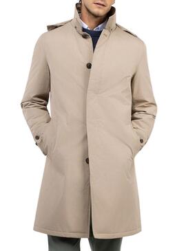 Trench El Ganso imbottito beige per uomo