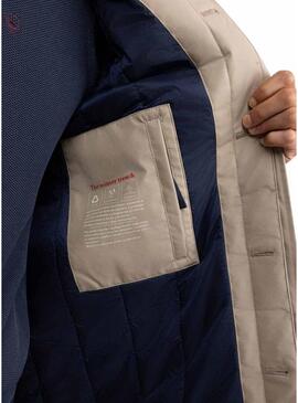 Trench El Ganso imbottito beige per uomo