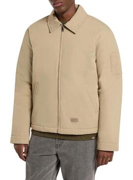Giacca Dickies imbottita modello Eisenhower beige per uomo