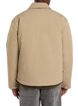 Giacca Dickies imbottita modello Eisenhower beige per uomo