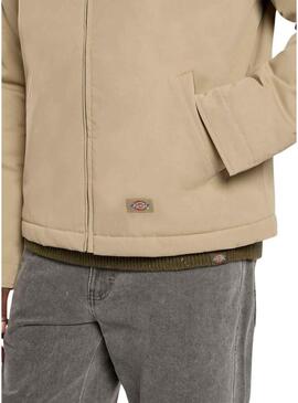 Giacca Dickies imbottita modello Eisenhower beige per uomo