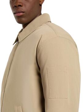 Giacca Dickies imbottita modello Eisenhower beige per uomo