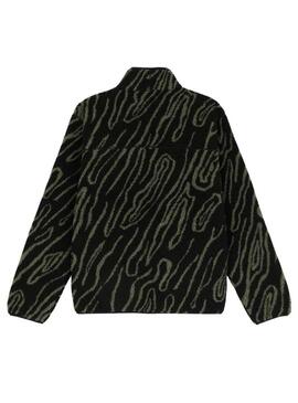 Felpa in pile Dickies Mount Hope stampata nera per uomo