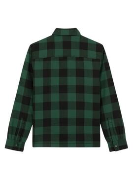 Camicia sovrapposta Dickies Sacramento verde e nera per uomo
