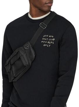 Felpa Only and Sons Kyrie nera per uomo.