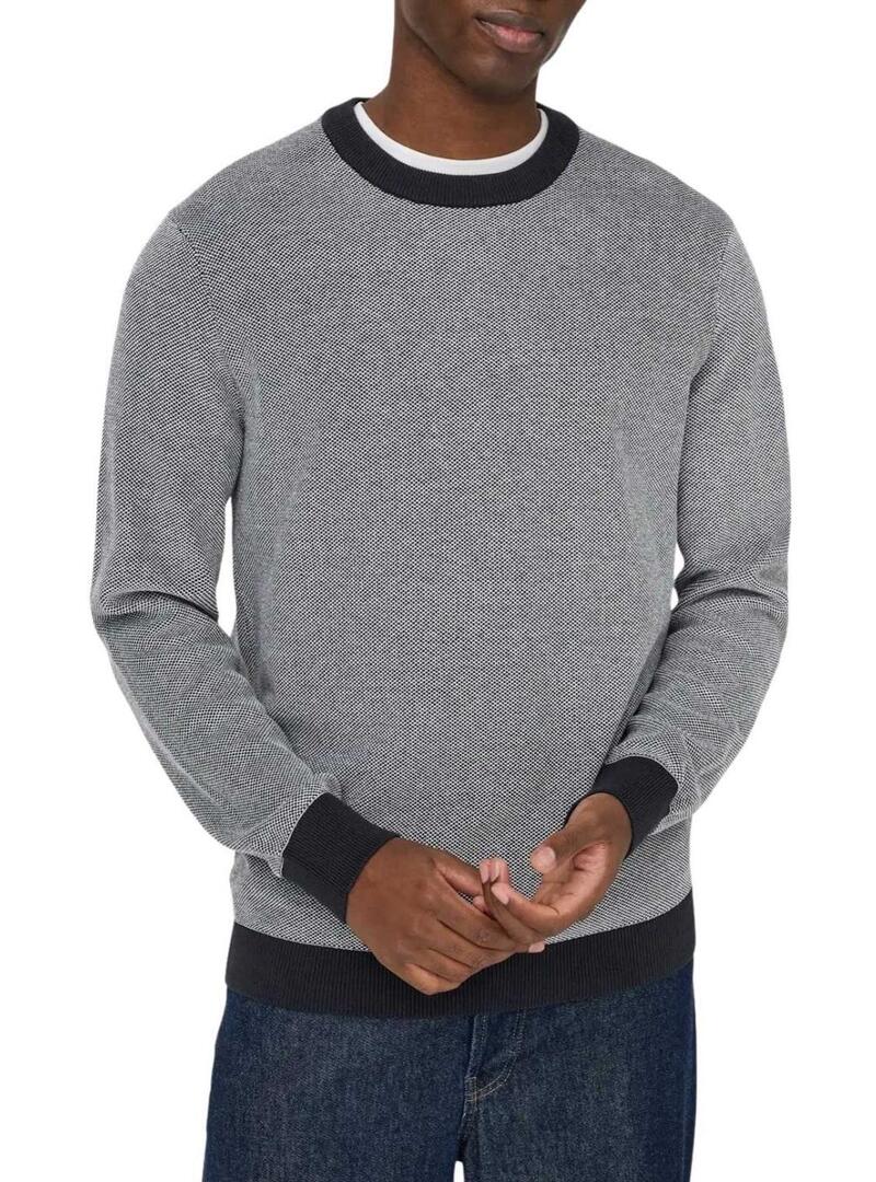 Maglia Only and Sons Tap marinara per uomo