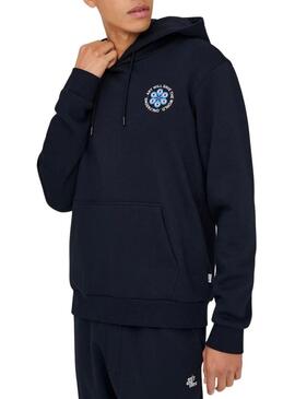 Felpa Only and Sons Ceres Claude nera per uomo