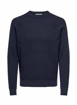 Maglia Only and Sons. Struttura marina per uomo.