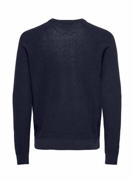 Maglia Only and Sons. Struttura marina per uomo.