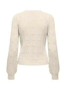 Maglia strutturata beige Only Katia solo per donna