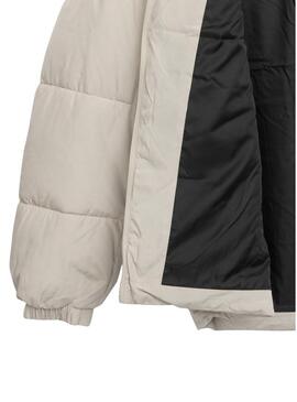 Giacca Only and Sons David imbottita con cappuccio beige per uomo.