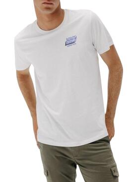 Maglietta El Pulpo Customs bianca per uomo