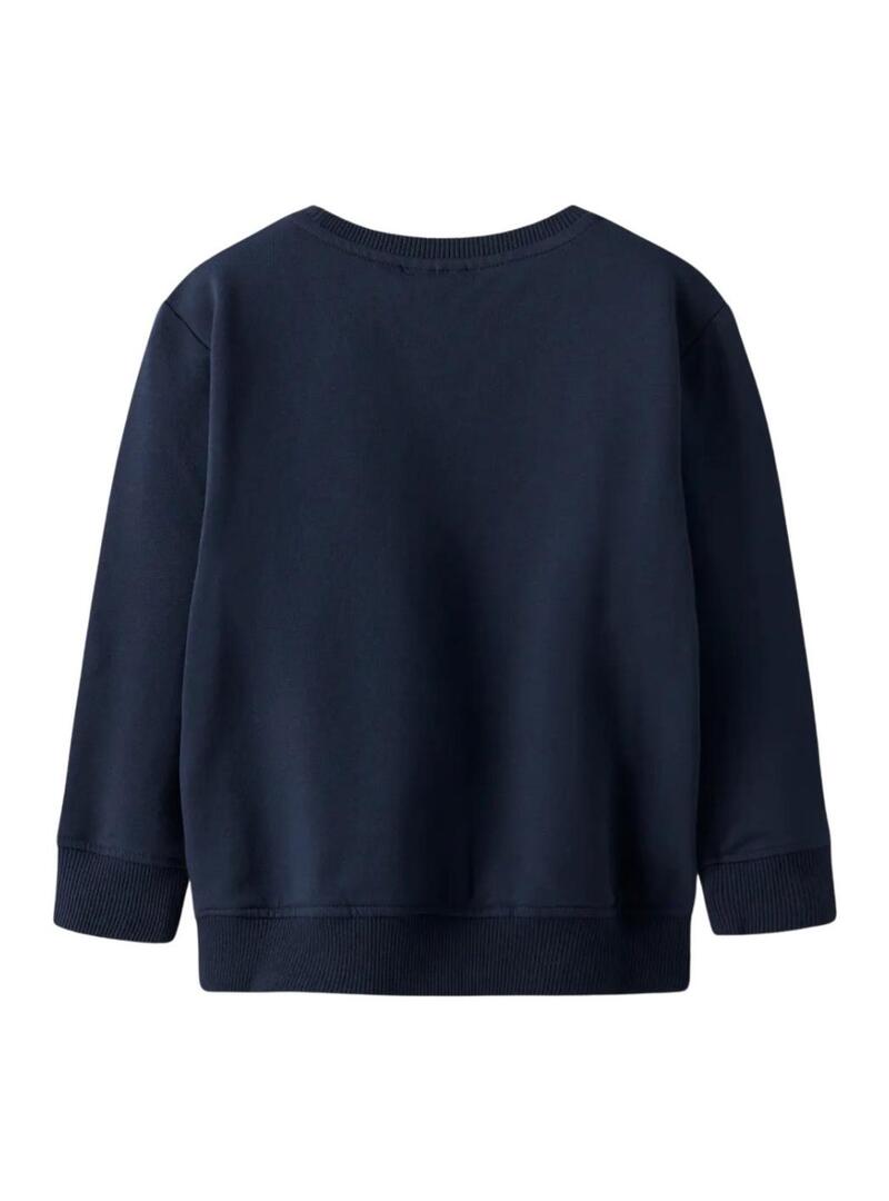Felpa Name It Riguna blu scuro per bambino