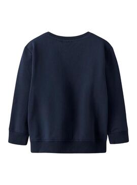 Felpa Name It Riguna blu scuro per bambino
