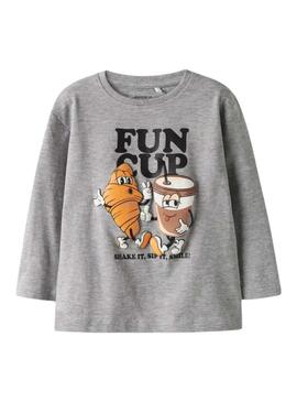 Maglietta Name It Rasmus grigia per bambino