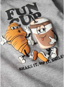 Maglietta Name It Rasmus grigia per bambino