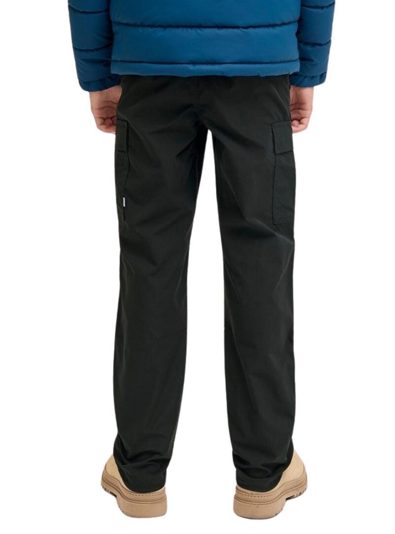 Pantaloni neri per bambino Jack and Jones Kane.