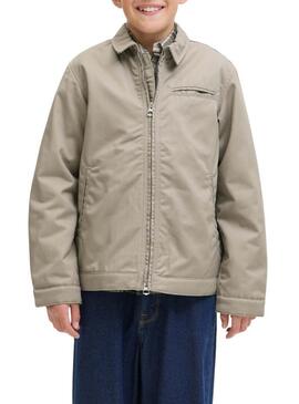 Giacca Jack and Jones Norrebro beige per bambino