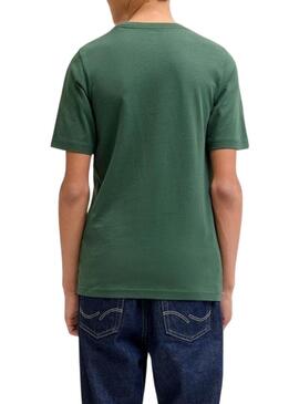Maglietta Jack and Jones Bleecker verde per bambino