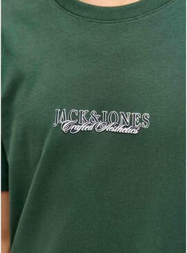 Maglietta Jack and Jones Bleecker verde per bambino