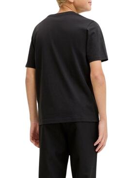 Maglietta Jack and Jones Bleecker nera per bambino