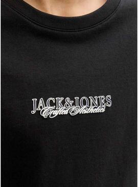 Maglietta Jack and Jones Bleecker nera per bambino