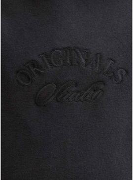 Felpa Jack and Jones Bleecker nera per bambino.