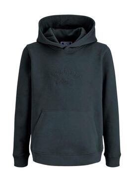 Felpa Jack and Jones Bleecker nera per bambino.