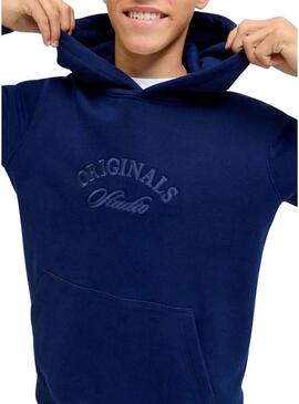 Felpa Jack and Jones Bleecker blu per bambino