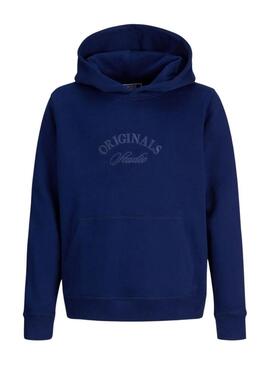 Felpa Jack and Jones Bleecker blu per bambino