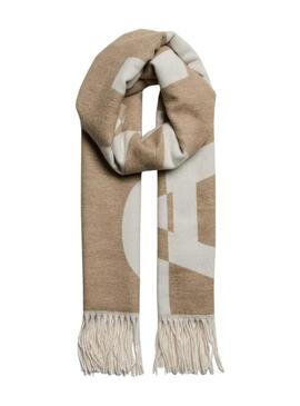 Sciarpa Pieces Javi Always beige per donna