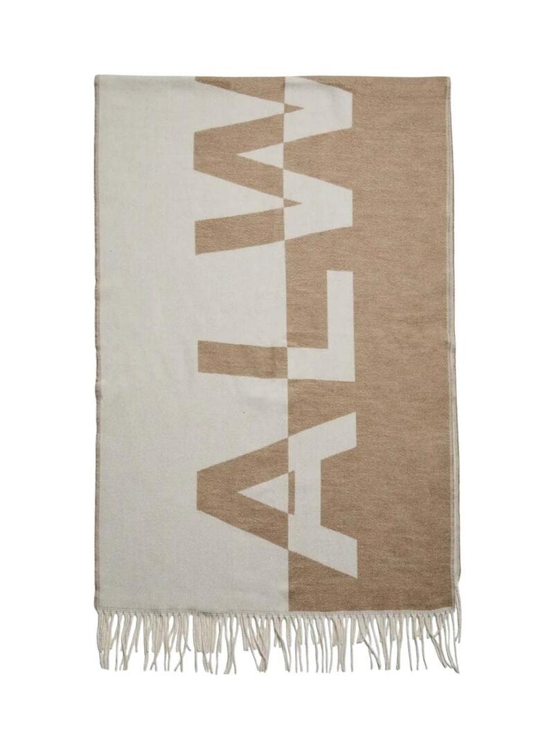 Sciarpa Pieces Javi Always beige per donna