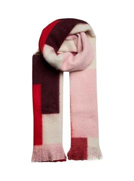 Sciarpa Pieces Nappi lunga a quadri stampata per donna