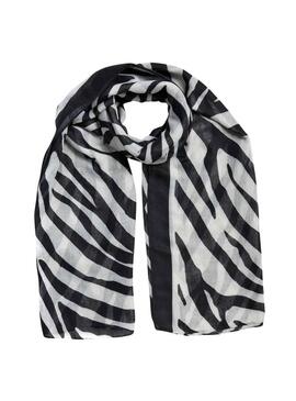 Pezzo di sciarpa Saima stampato con zebra per donna