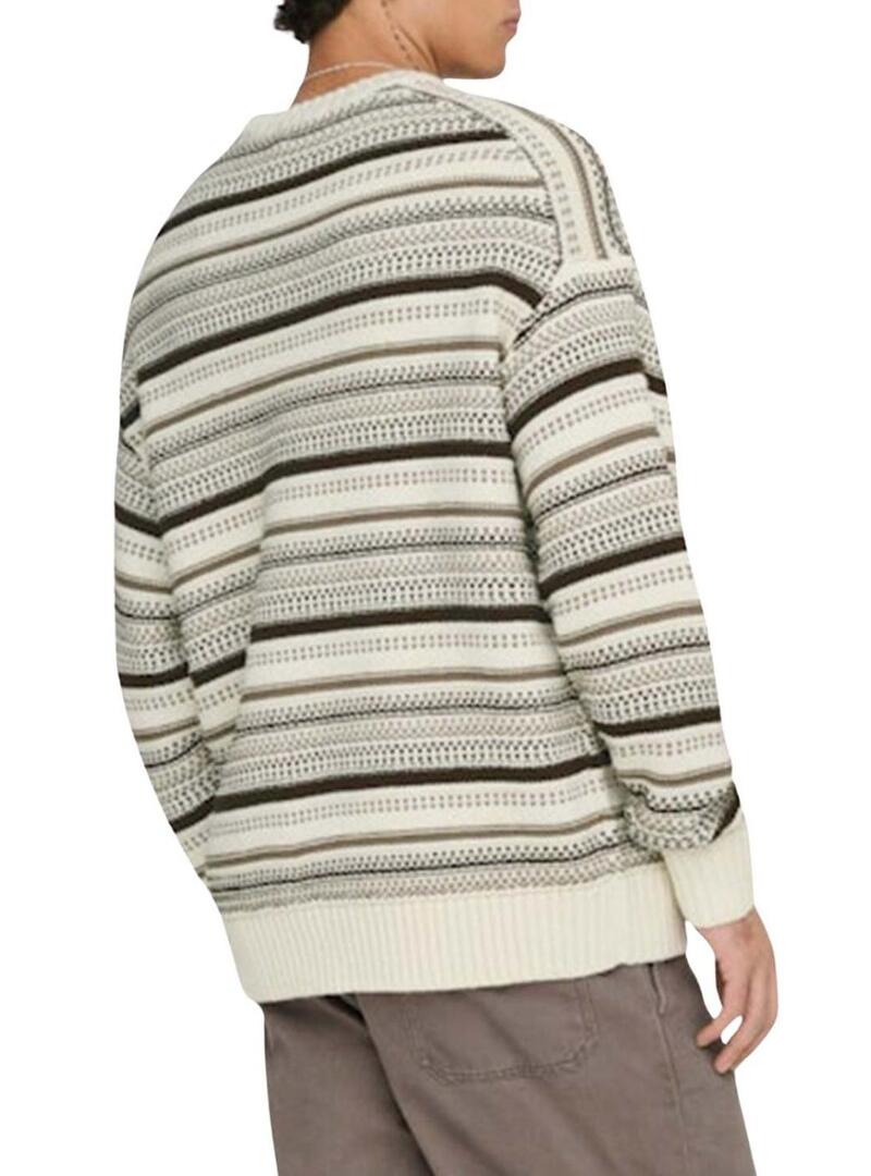 Maglione Only and Sons Roy Relaxed beige per uomo