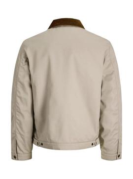 Giubbotto Jack and Jones Norerrebro Worker beige per uomo