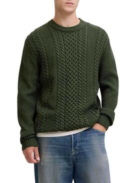 Maglia verde per uomo Jack and Jones Paul