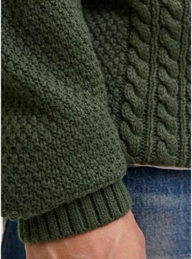 Maglia verde per uomo Jack and Jones Paul