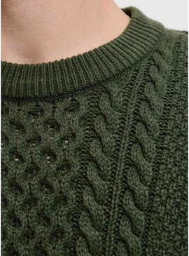 Maglia verde per uomo Jack and Jones Paul